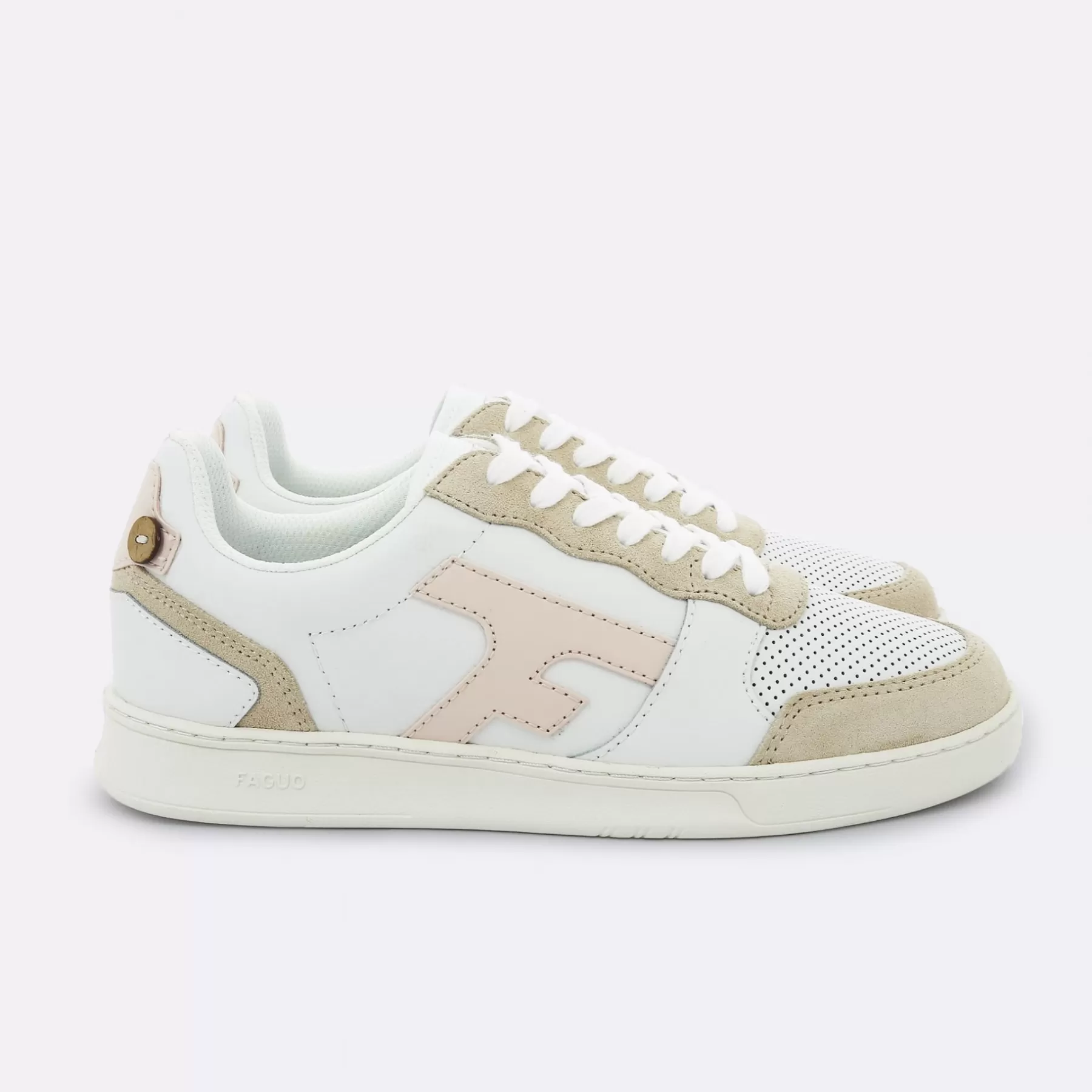 Outlet Beige And Pink Sneakers Discover Our Hazel