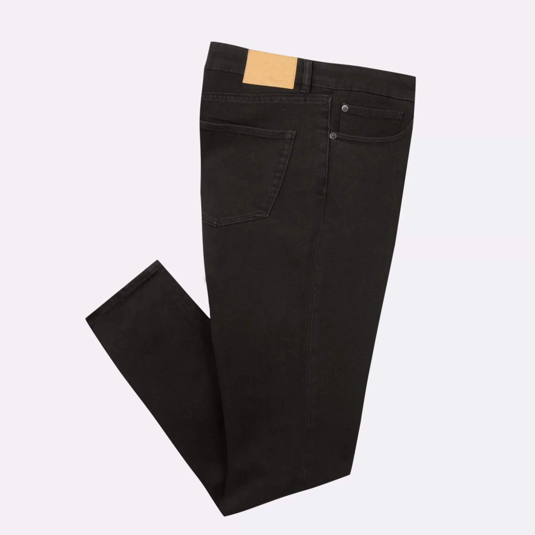 Clearance Black Jean Slim Cut Textile