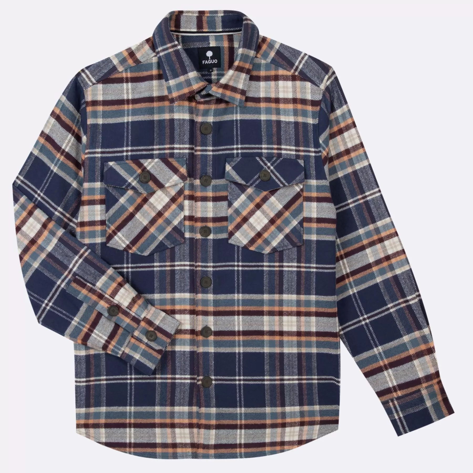 Best Blue & Burgandy Overshirt Shirts