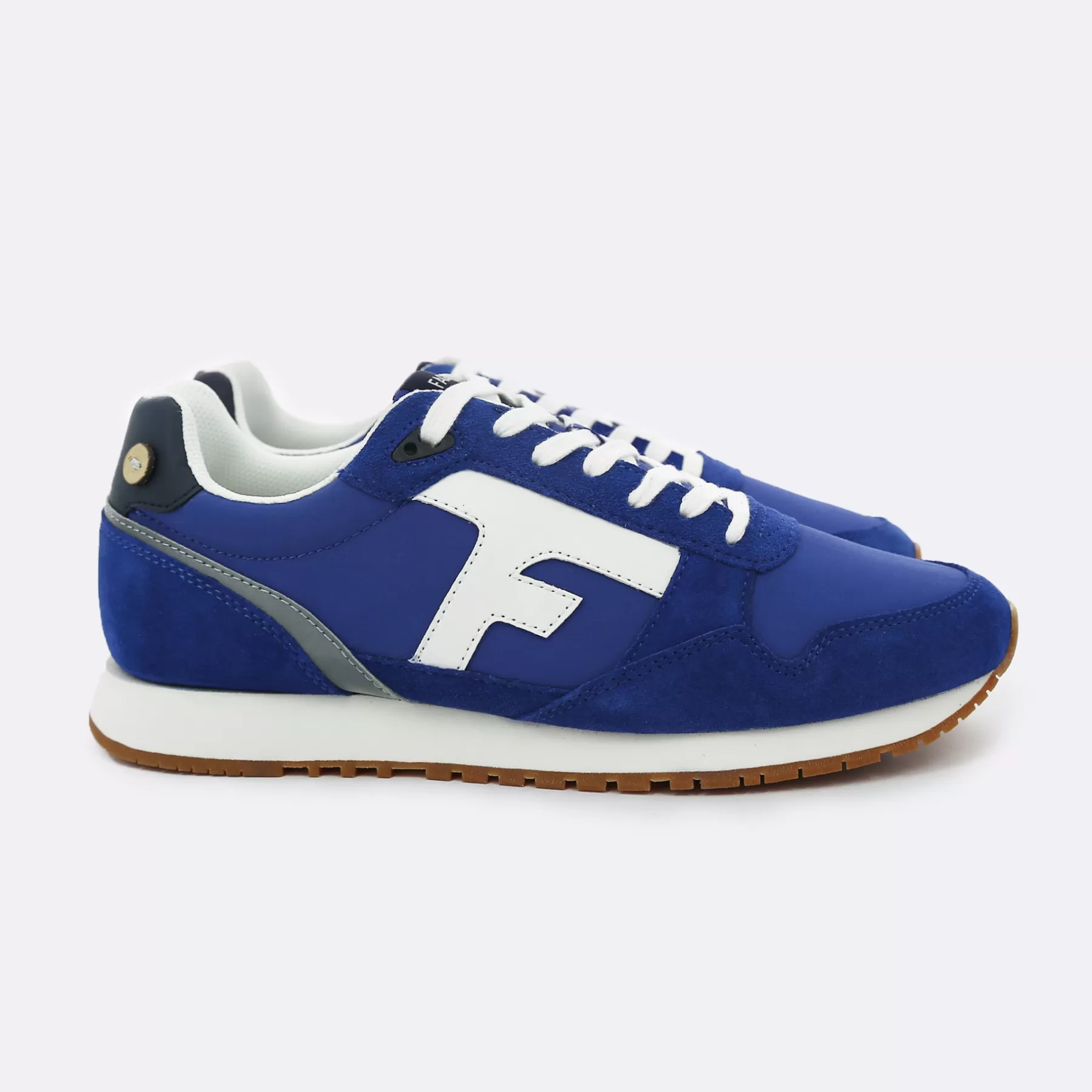 Sale Blue And Navy And White Running Man - Shoes