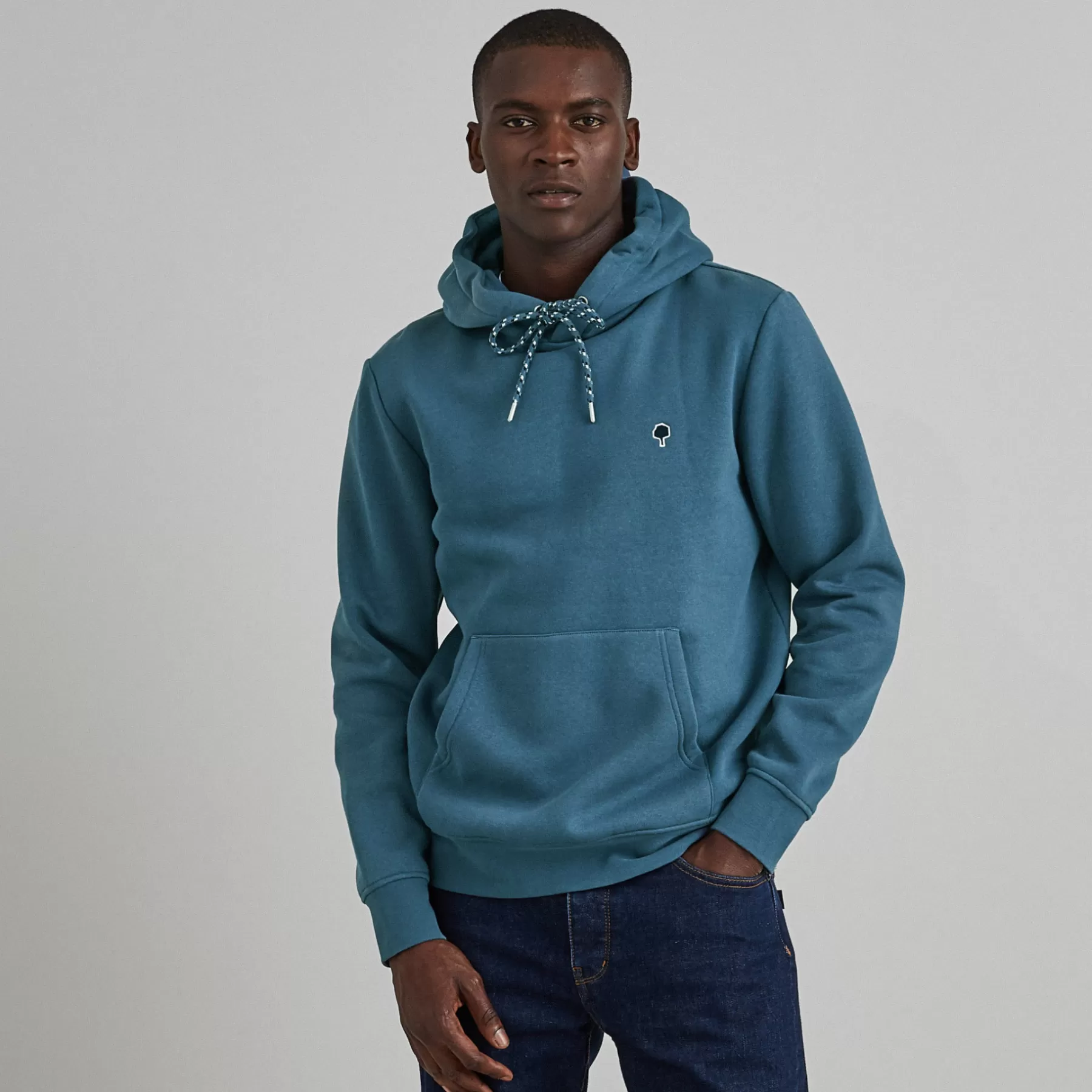 Shop Blue Hoodie Textile