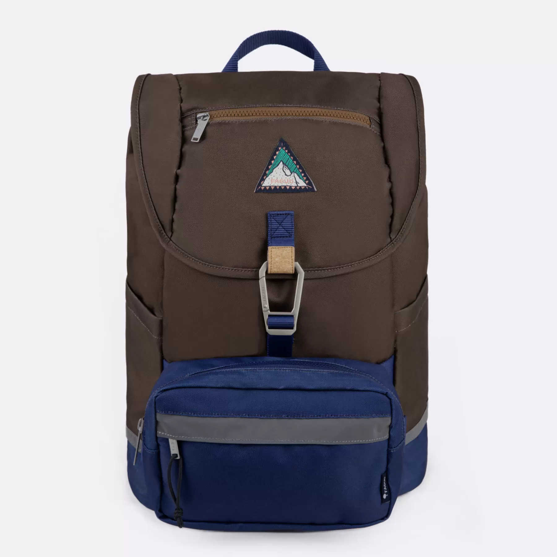 Fashion Brown & Indigo Backpack Backpacks