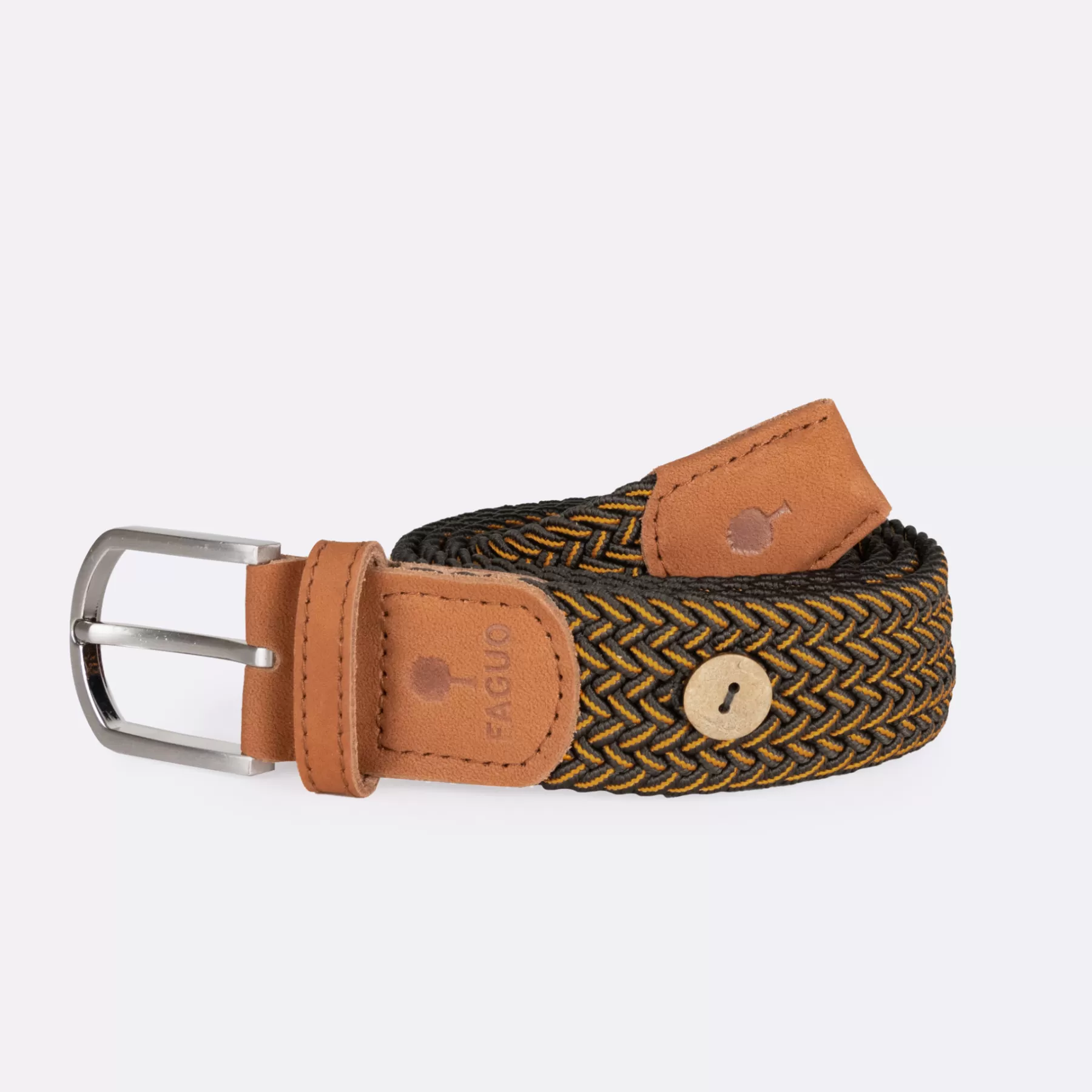 Cheap Dark Green & Orange Belt Belts