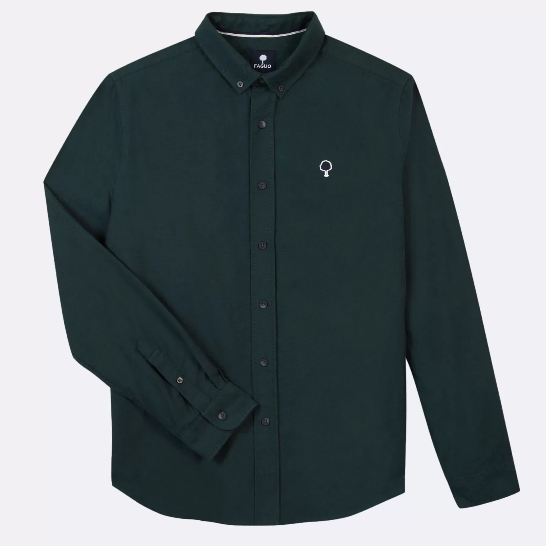 Outlet Dark Green Classic Shirt Shirts