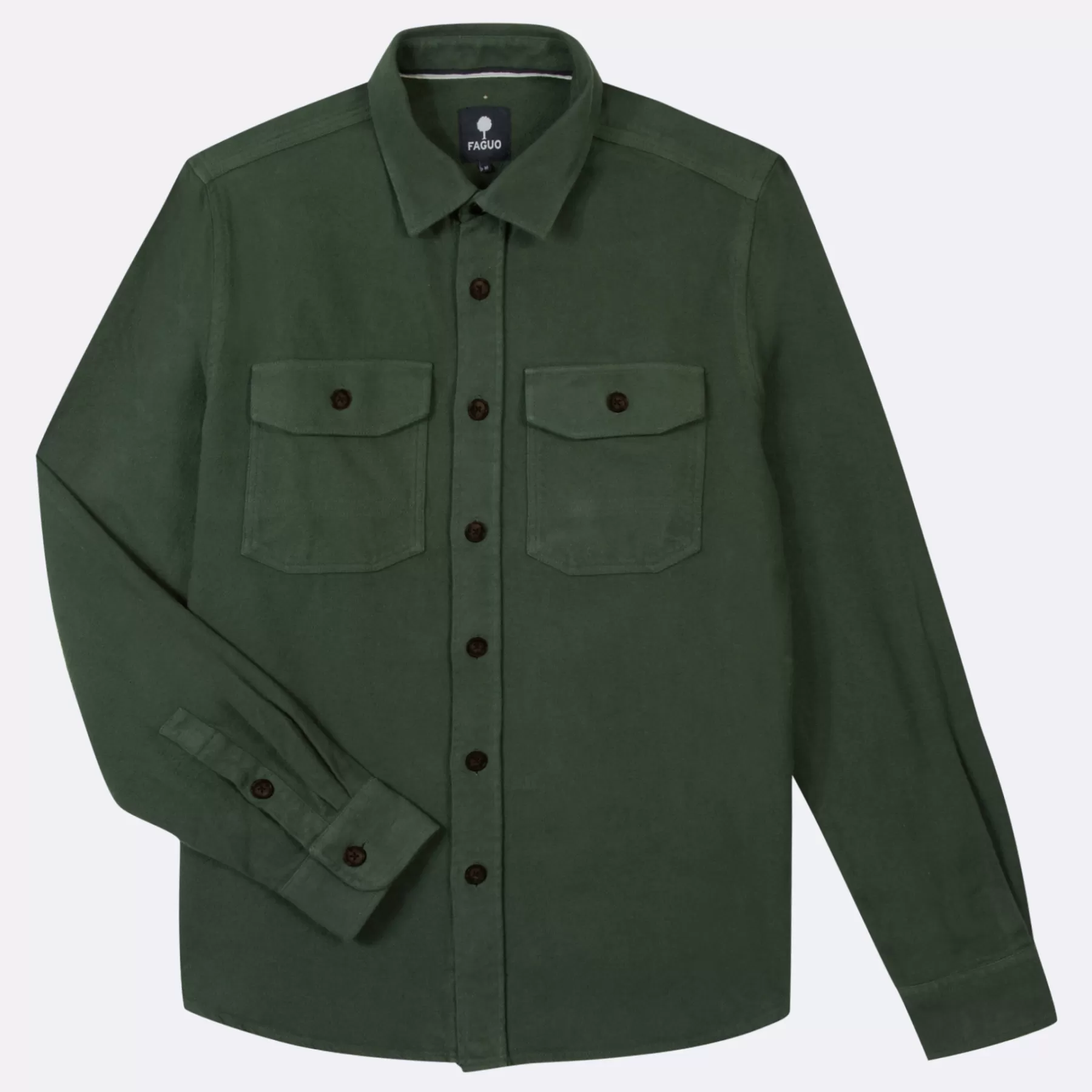 Fashion Dark Green Overshirt Shirts