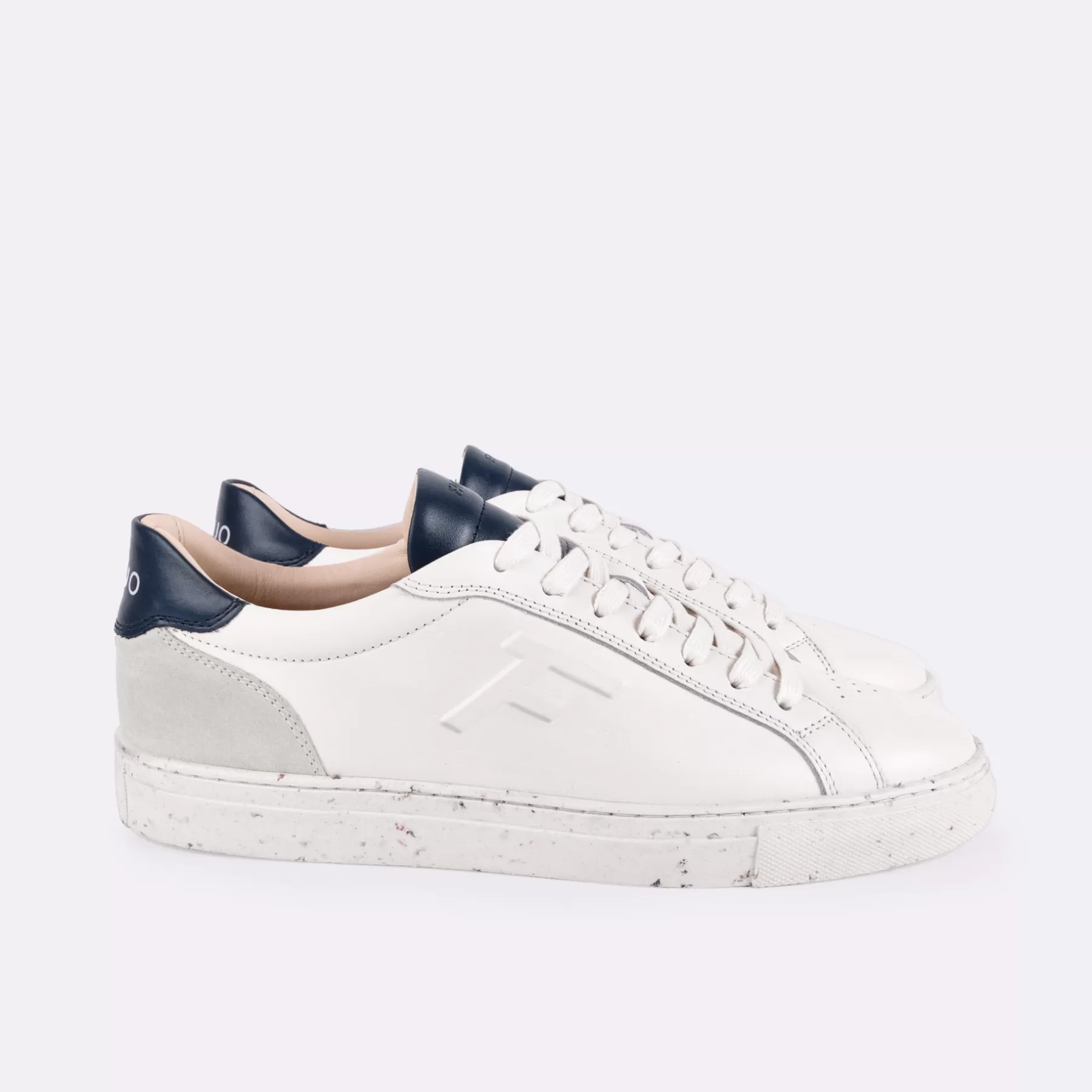 Online Ecru & Navy Baskets Man - Shoes