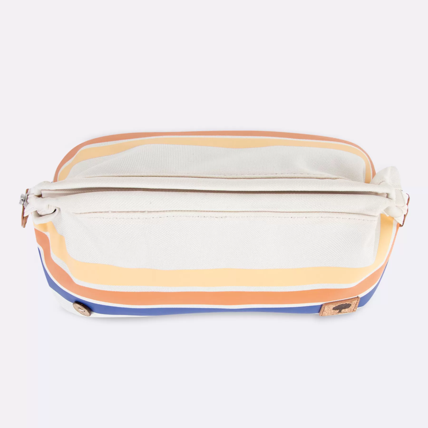 Flash Sale Ecru And Multico Toiletry Vegan Washbags