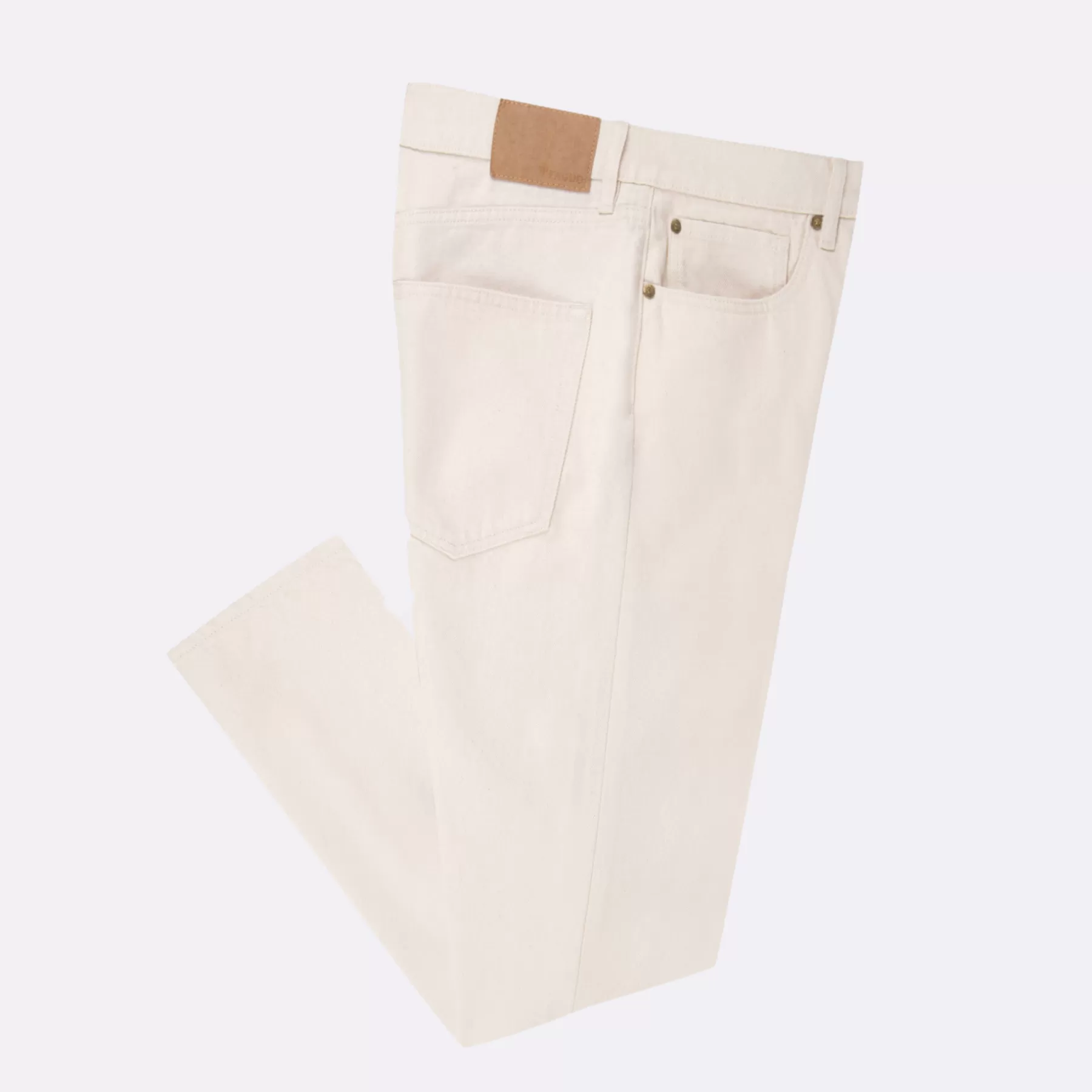 Flash Sale Ecru Jean Tapered Cut Jean