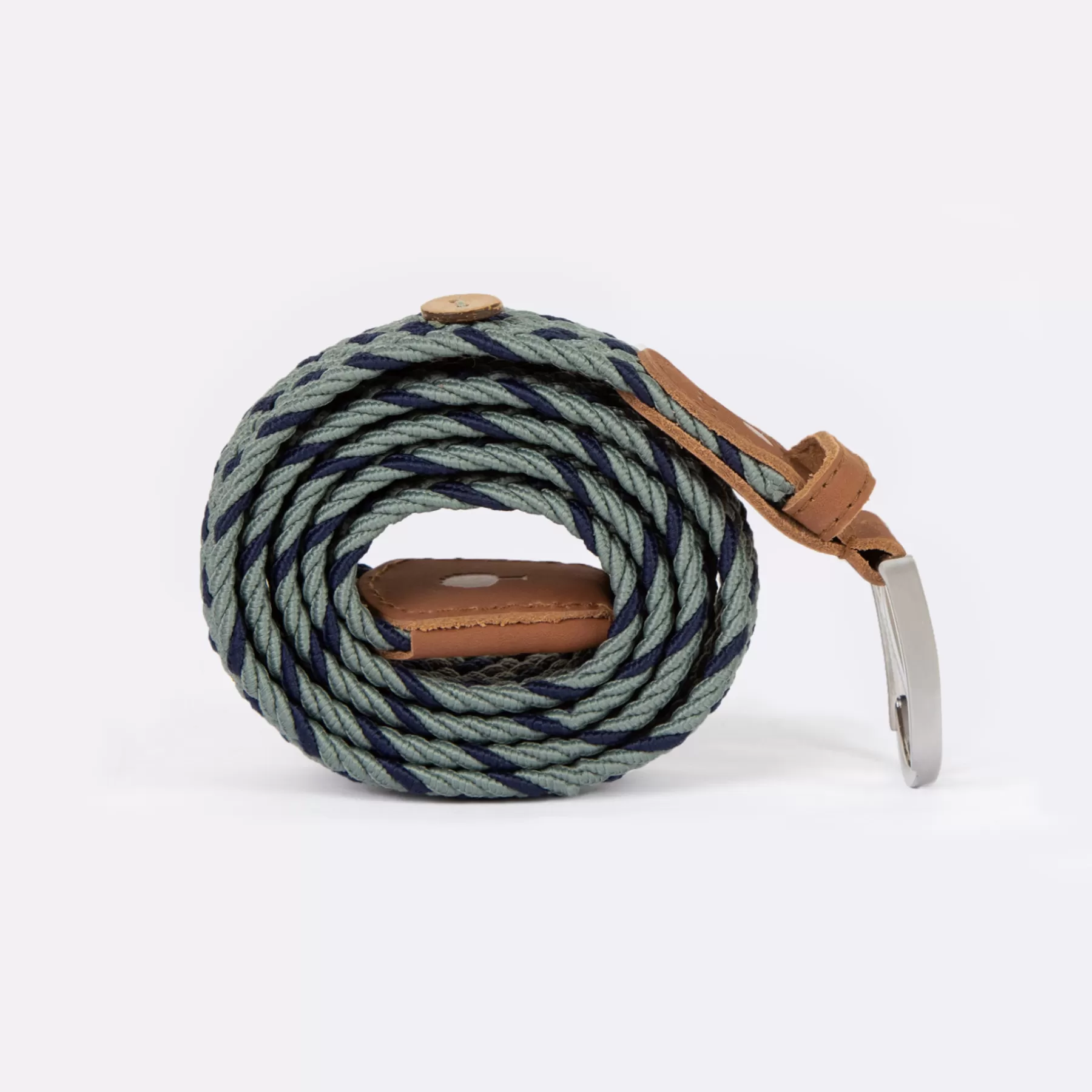 Cheap Green & Blue Belt In Recyled Polyester And Lasthanne - Belt Model Belts