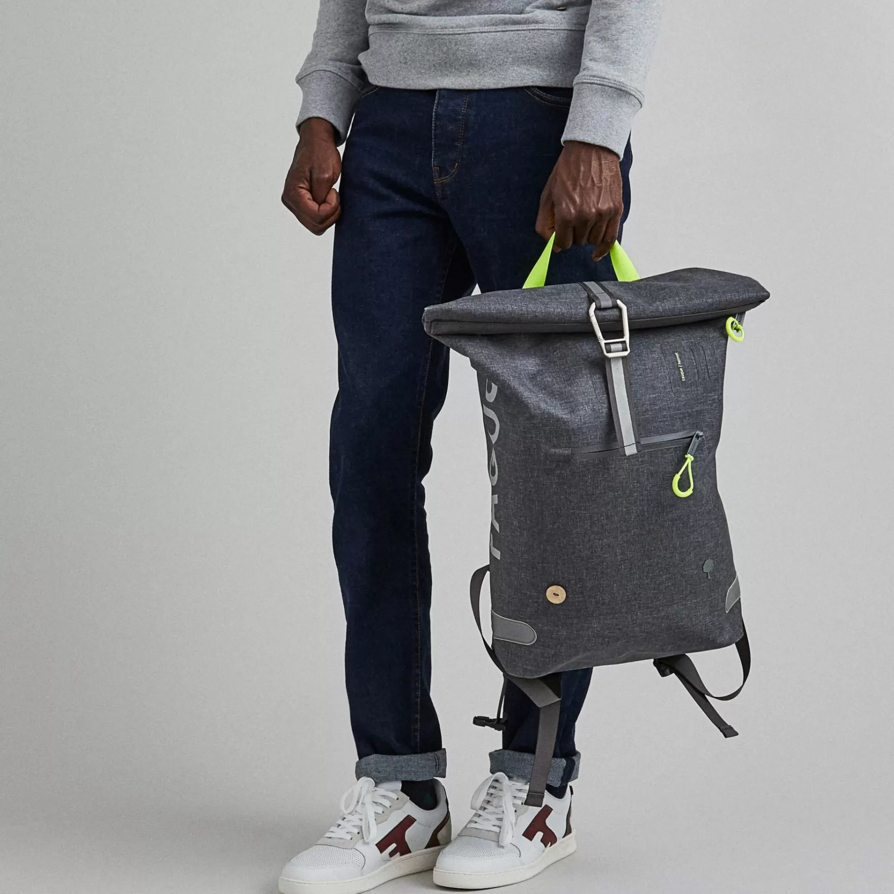 Outlet Grey Backpack Vegan Backpacks