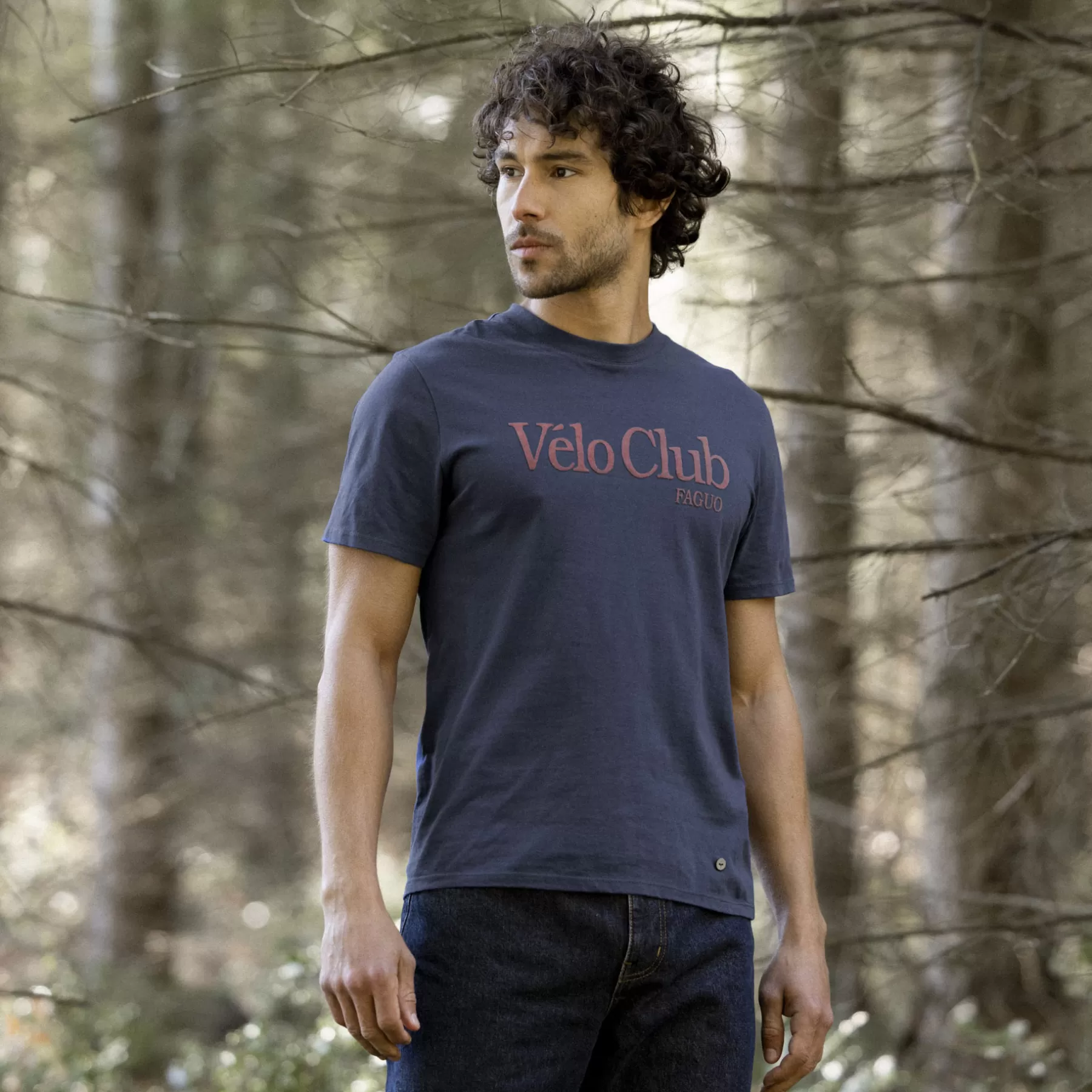 Best Indigo Round Neck T-Shirt V Lo Club Faguo T-Shirts