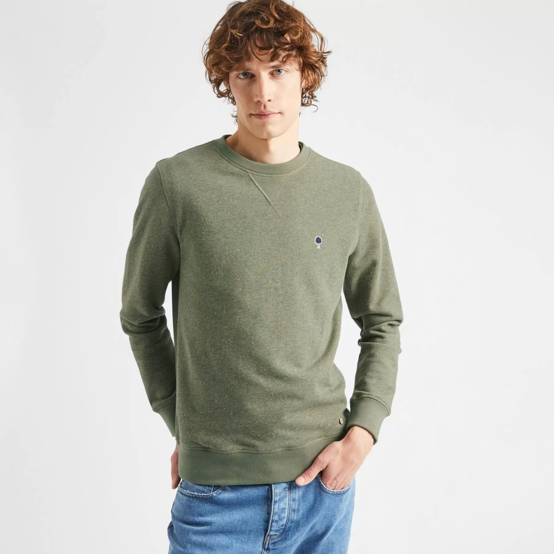 Best Sale Kaki Round Neck Sweatshirt Faguo Sweatshirts