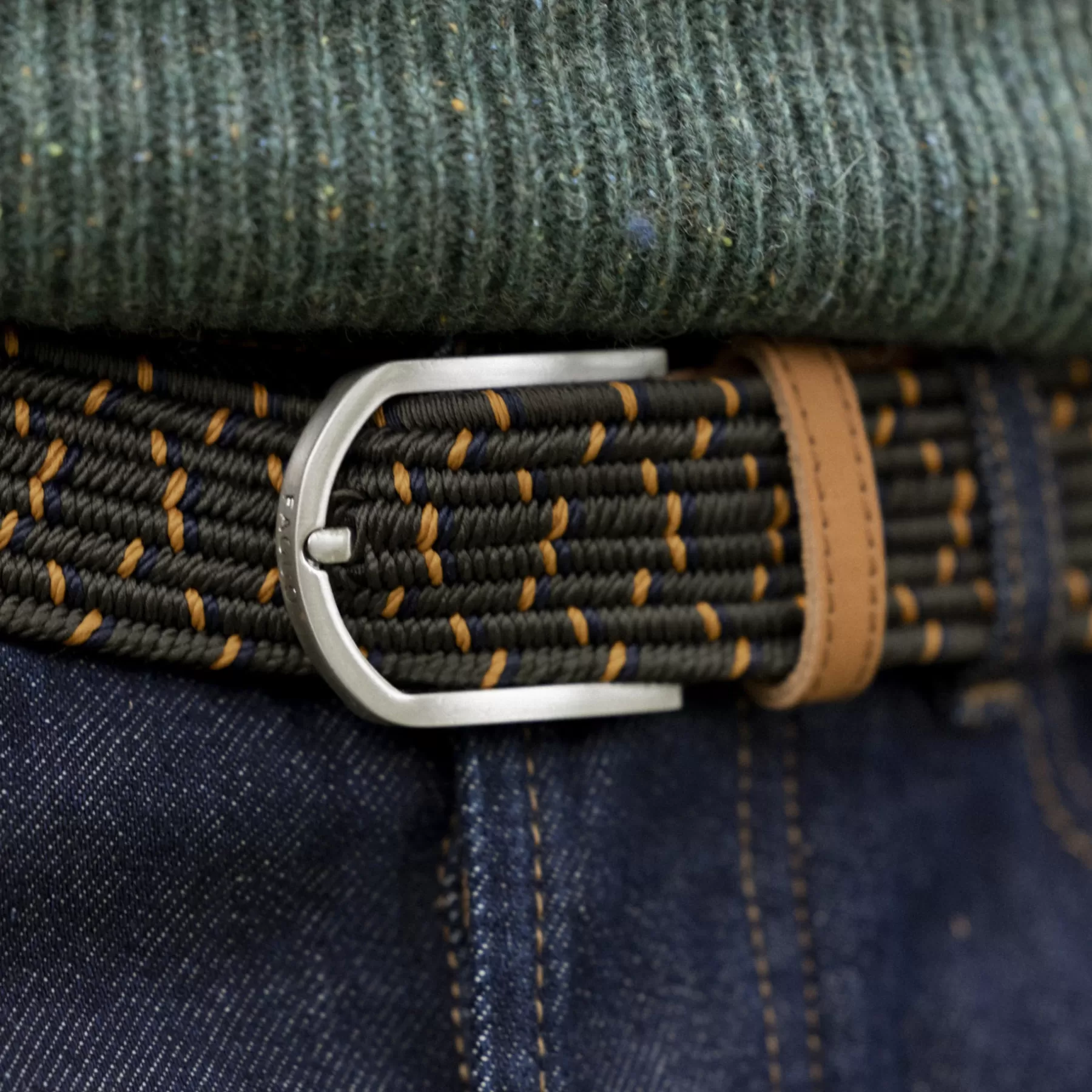 Discount Khaki & Orange Belt Belts