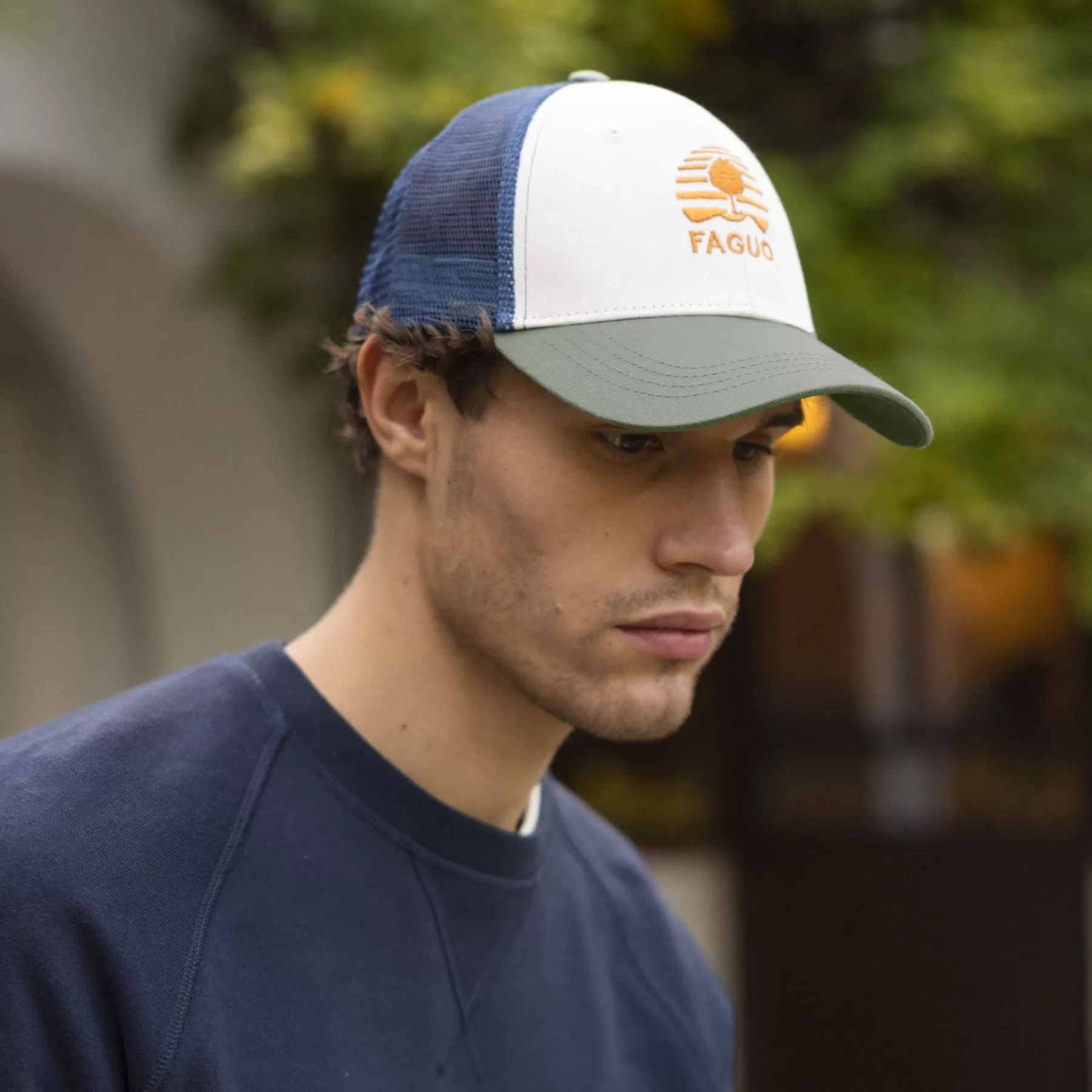 Hot Lichen And Blue Cap Cap & Beanies