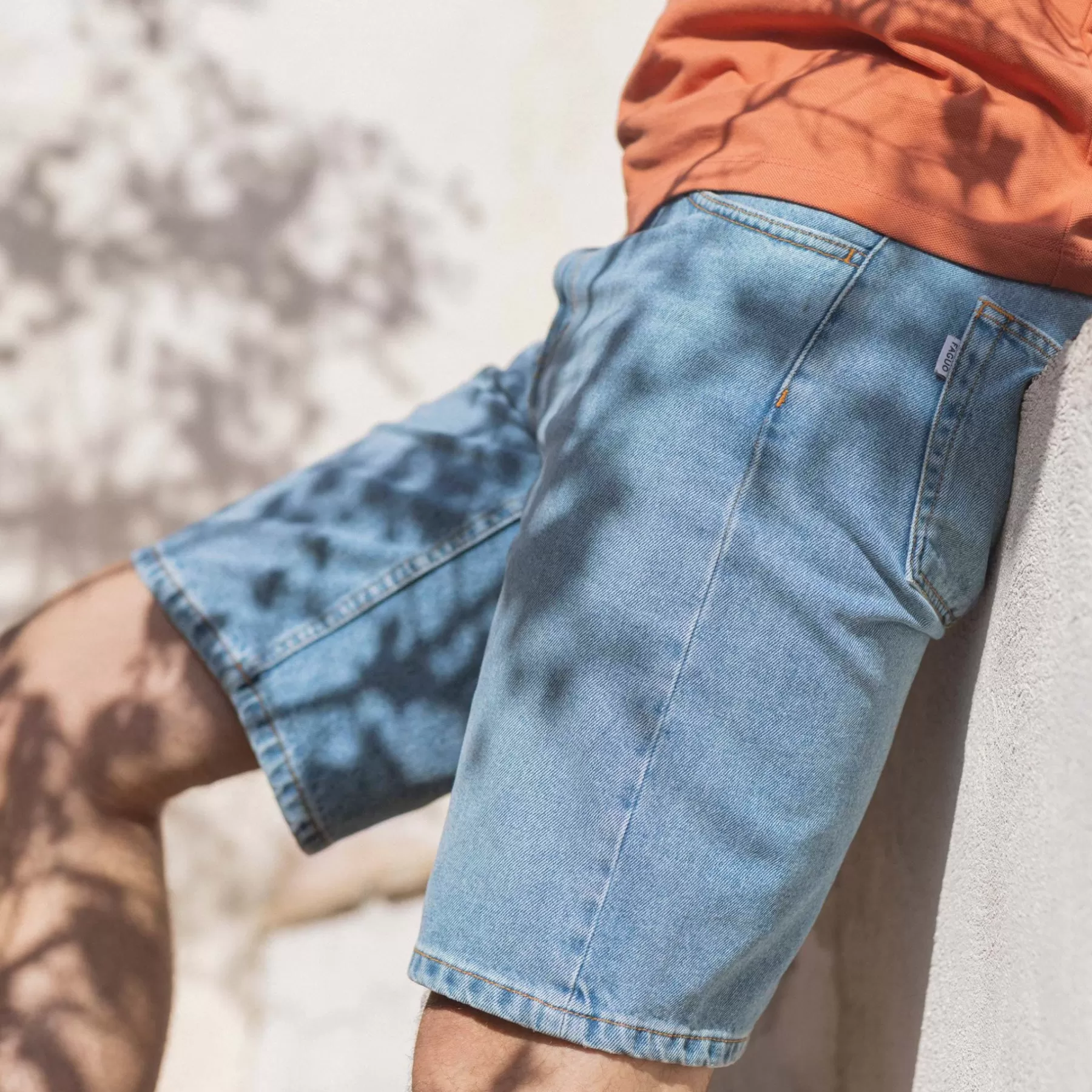 New Light Denim Denim Shorts Faguo Shorts