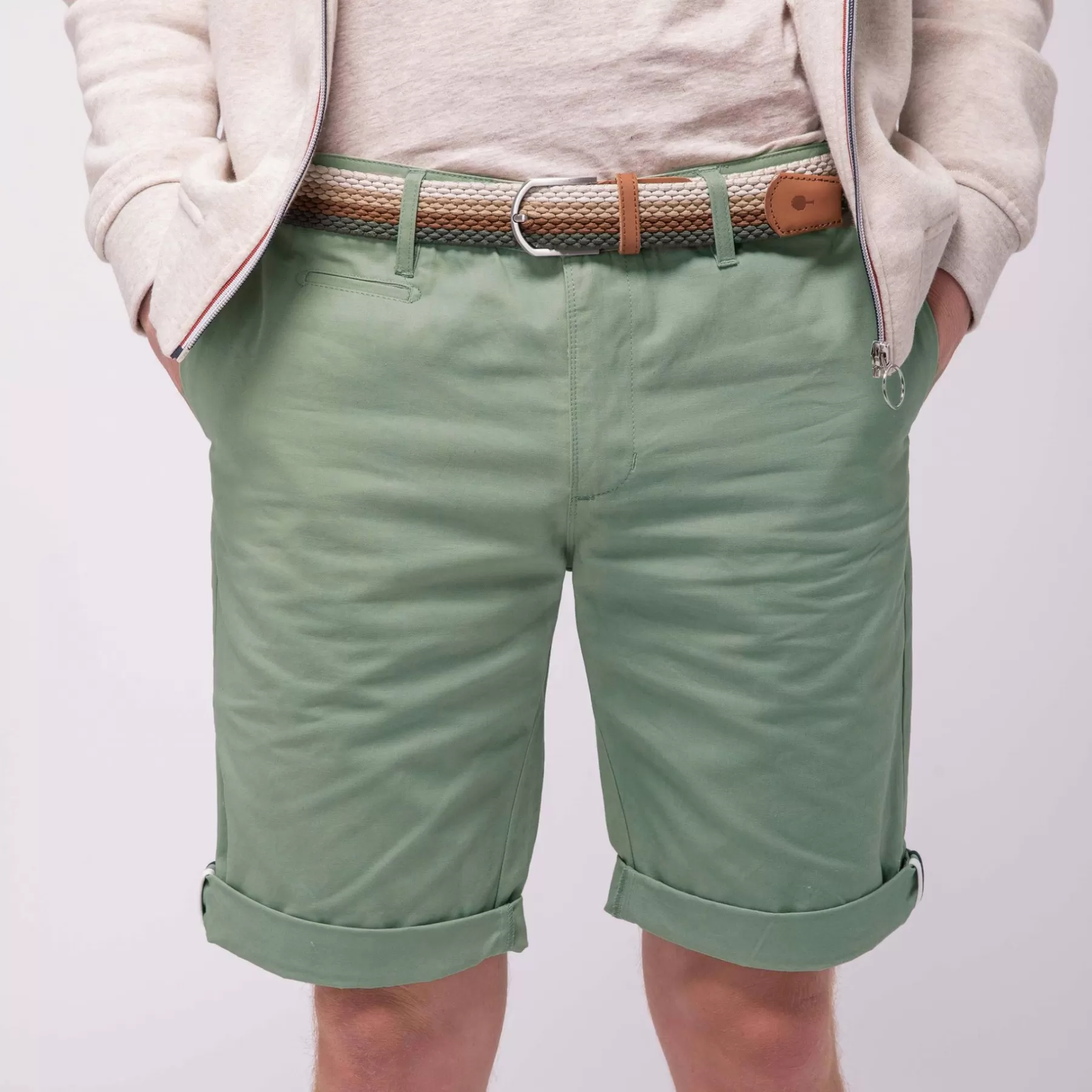 Online Light Green Shorts Faguo Shorts