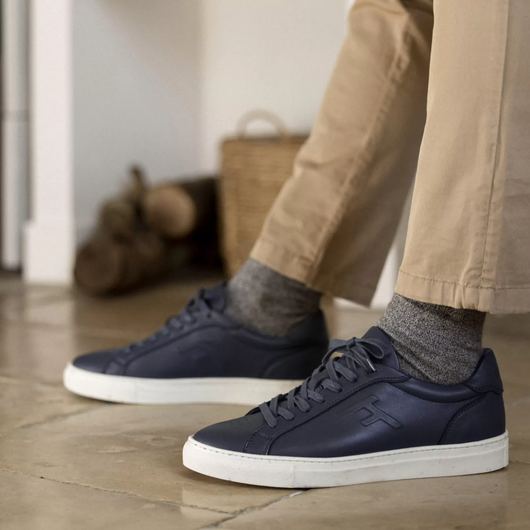 Shop Light Navy Baskets Man - Shoes