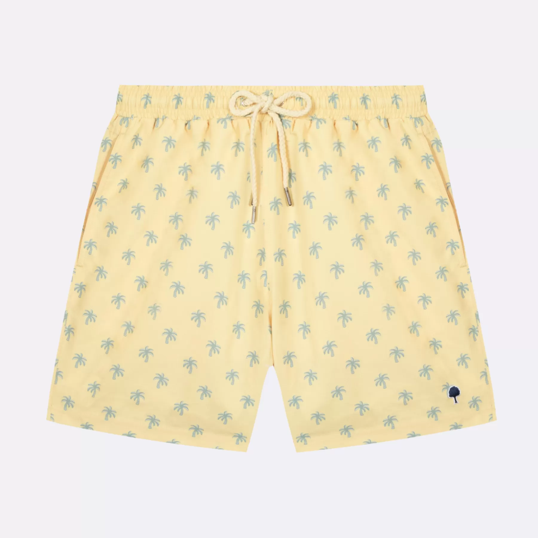 Store Light Yellow Bath Shorts Swim Short For Men