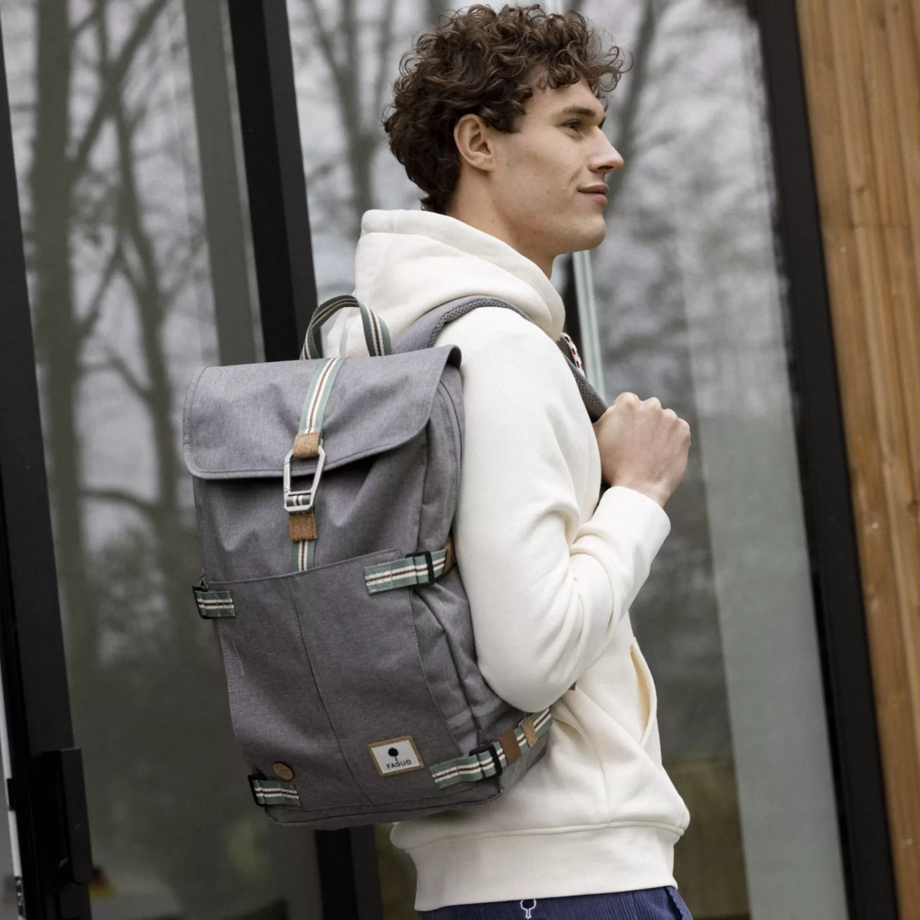 Hot Medium Grey Melange Backpack Backpacks