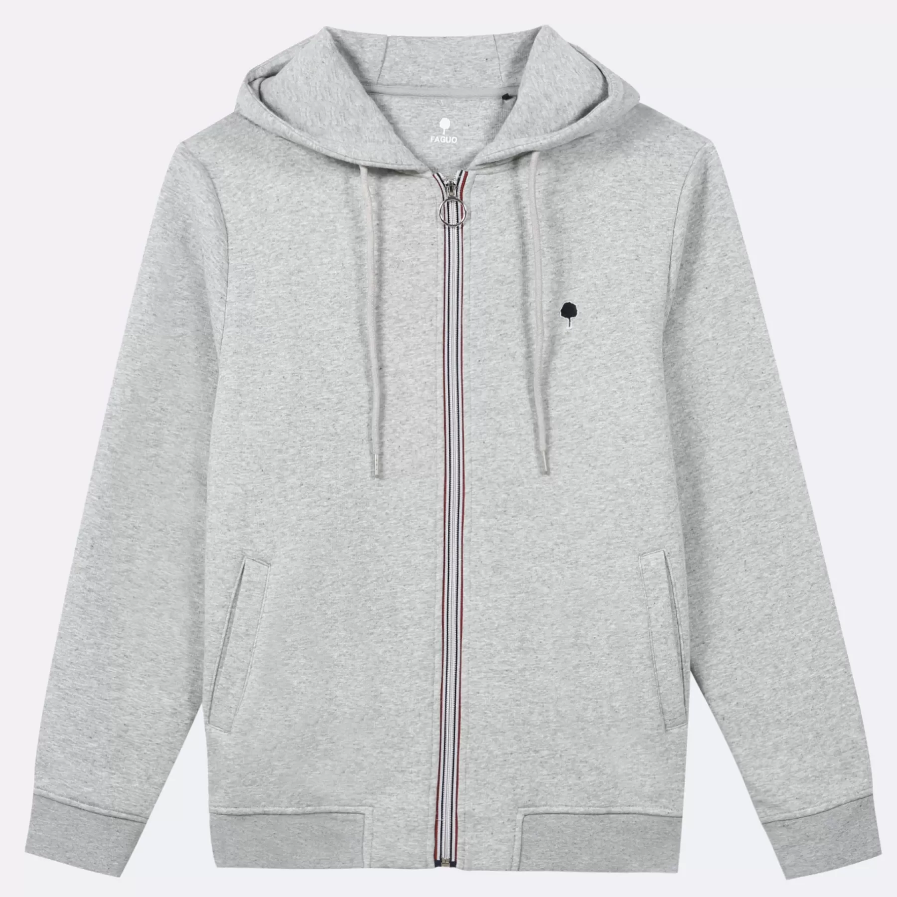 Sale Medium Grey Melanged Hoodie Faguo Sweatshirts