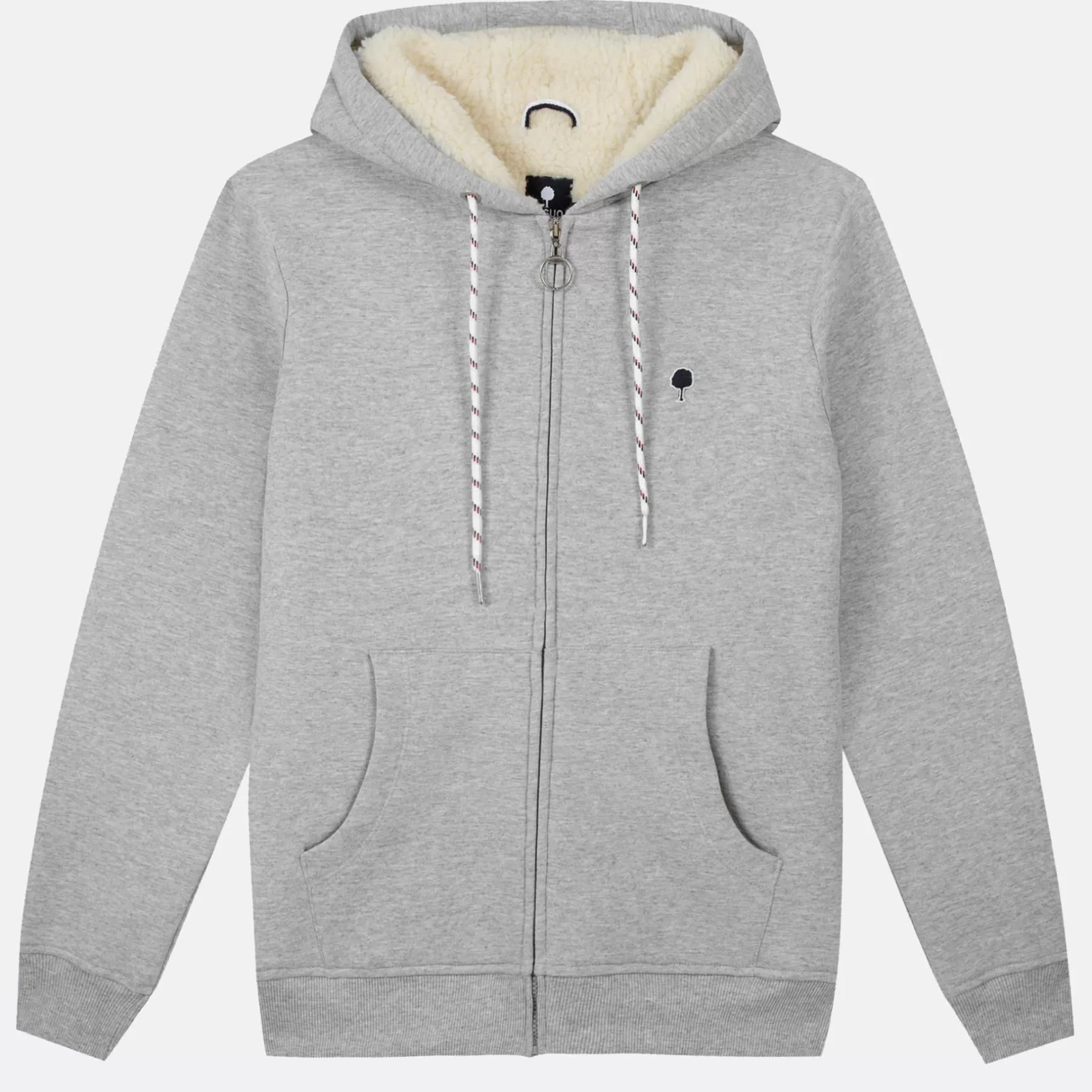 Cheap Medium Grey Melanged Hoodie Hoodies