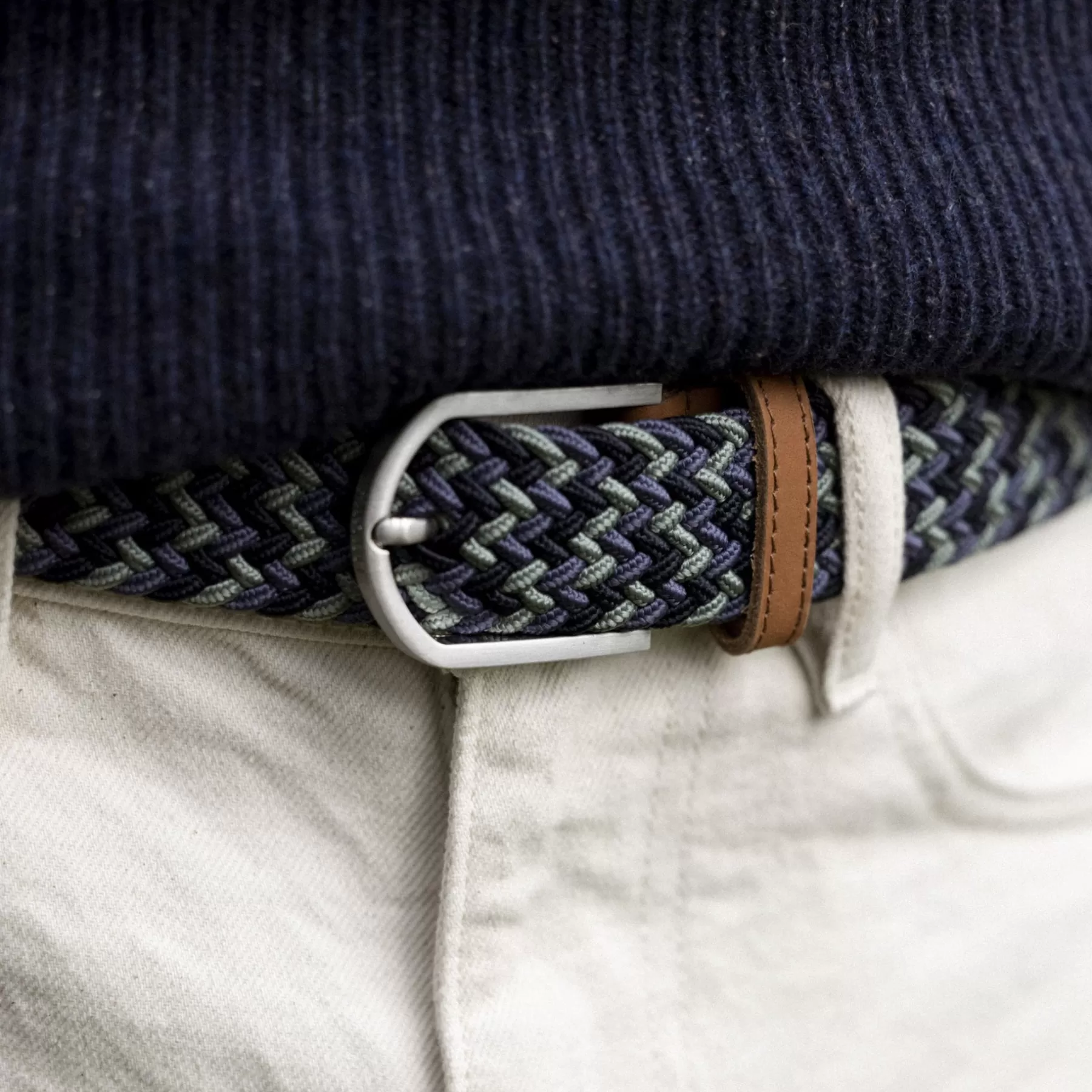 Fashion Navy & Dark Lichen Belt Belts