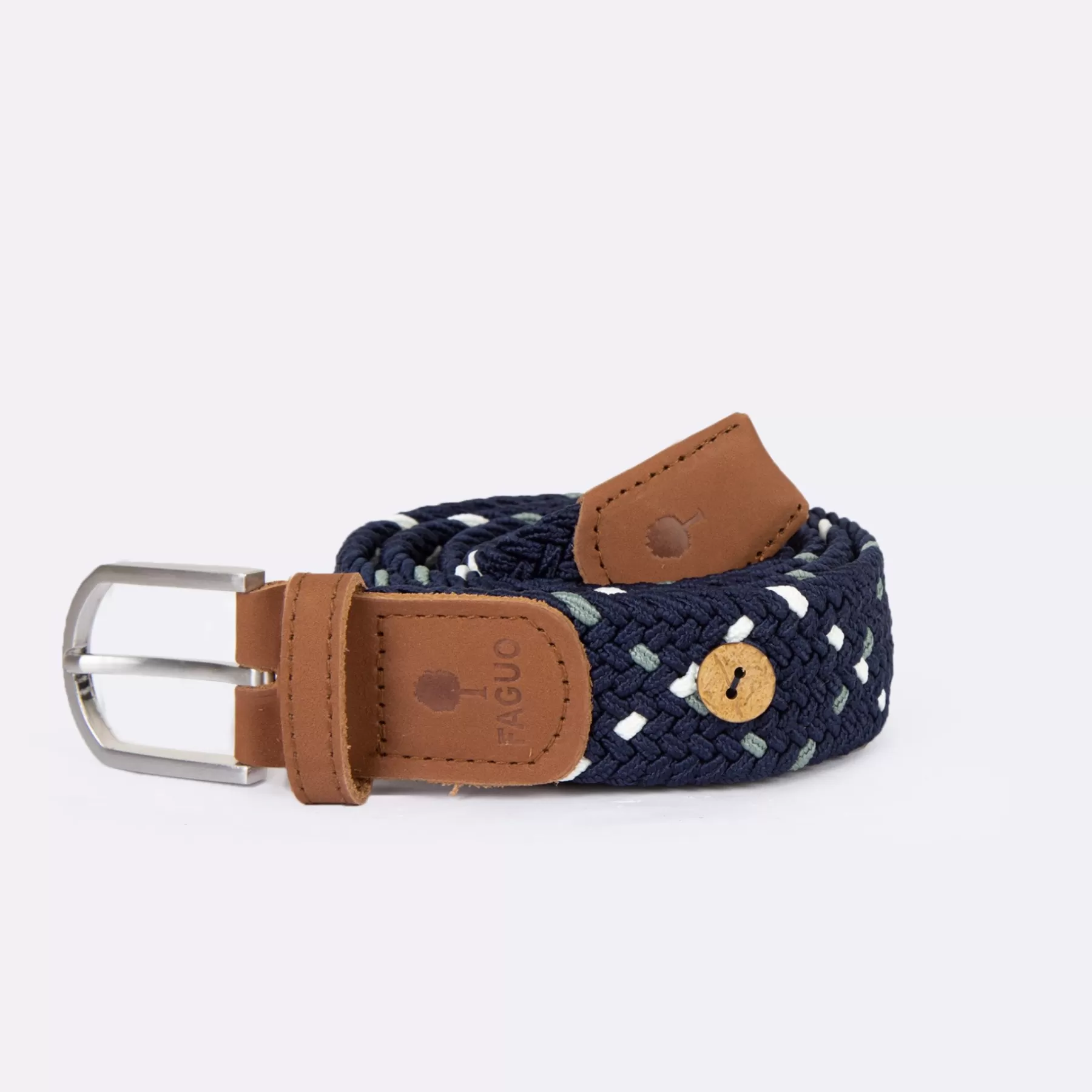 Discount Navy & Ecru Belt Belts