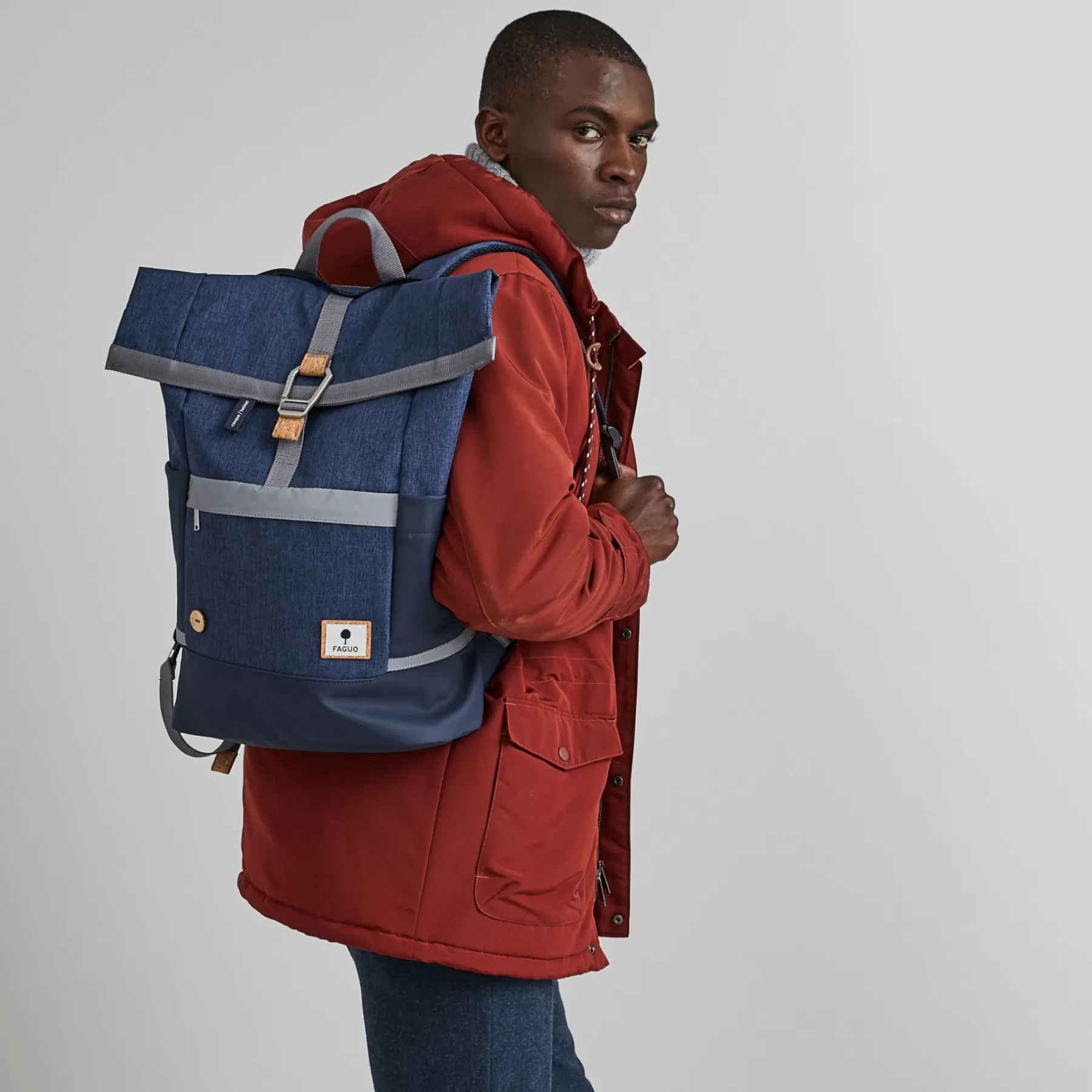 Store Navy & Grey Backpack Waterproof Bags