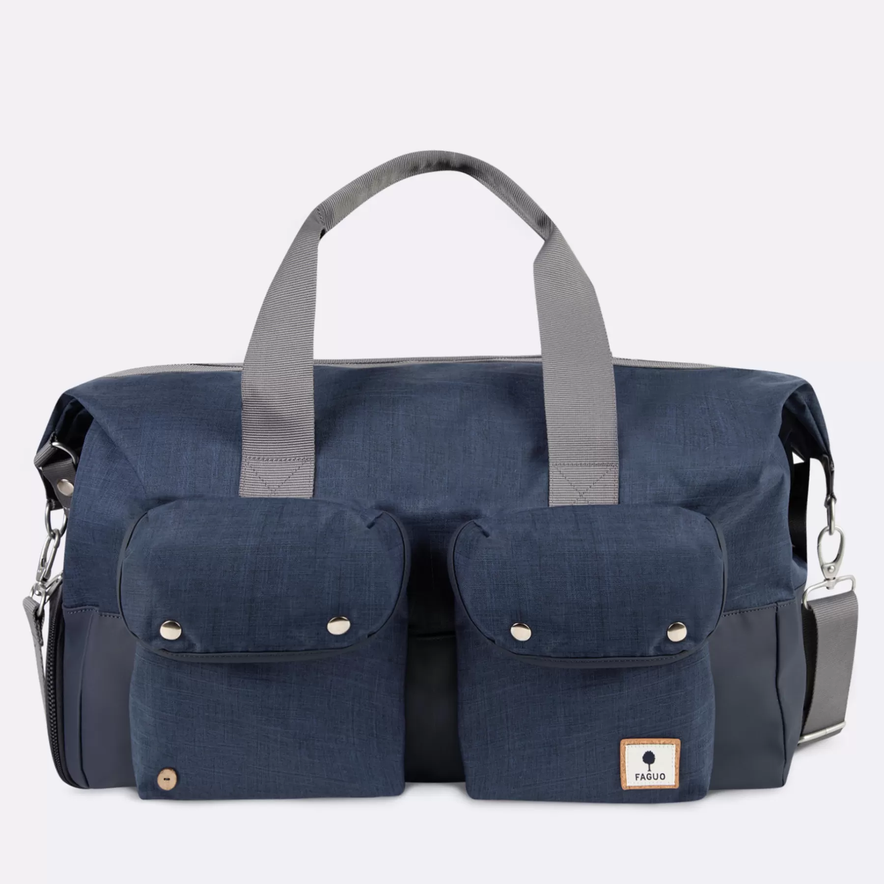 Best Sale Navy & Grey Weekend Bag Week-End Bags