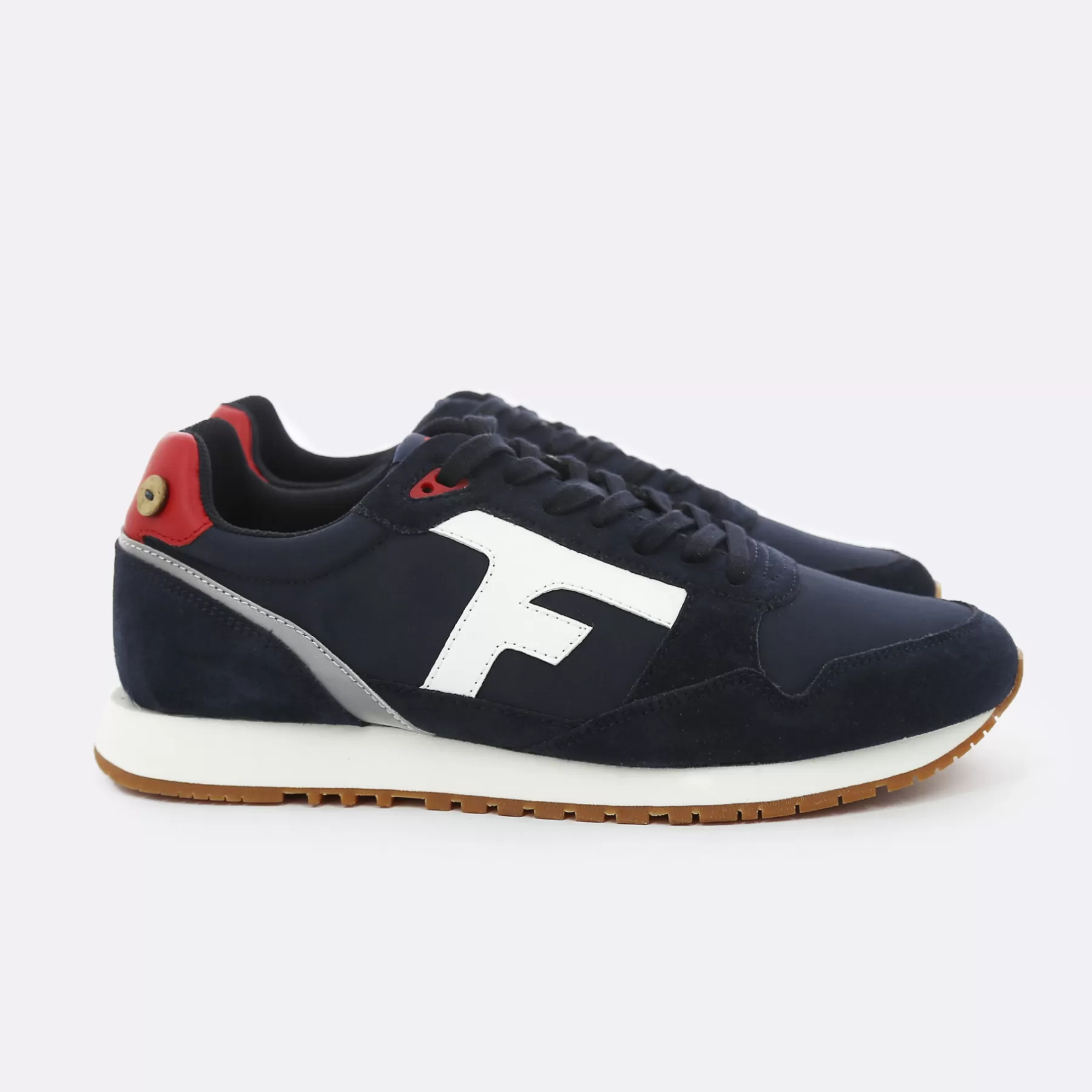 Best Sale Navy And White And Red Running Man - Shoes