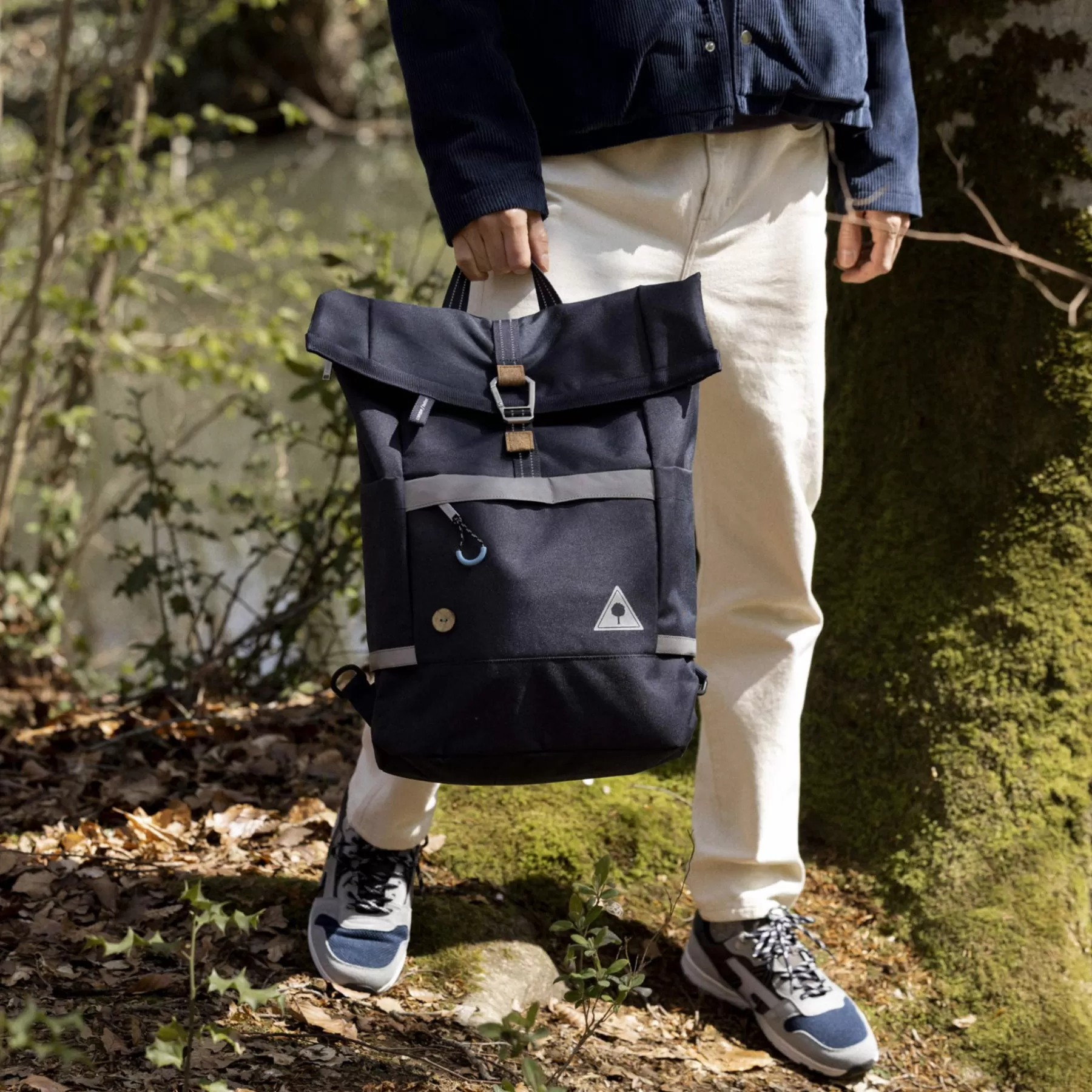 Outlet Navy Backpack Backpacks