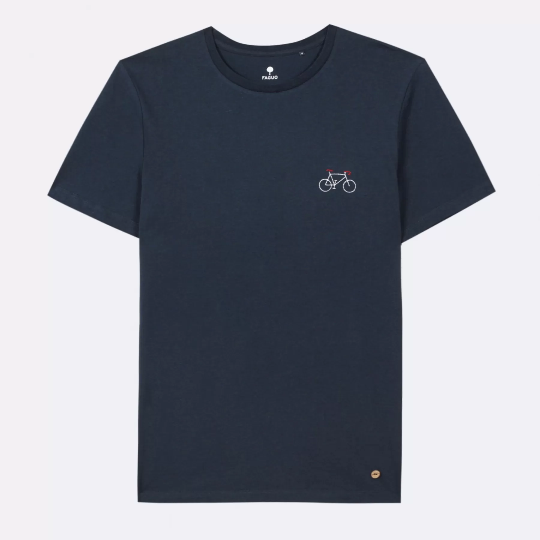 Best Sale Navy Bike Round Neck T-Shirt Faguo T-Shirts