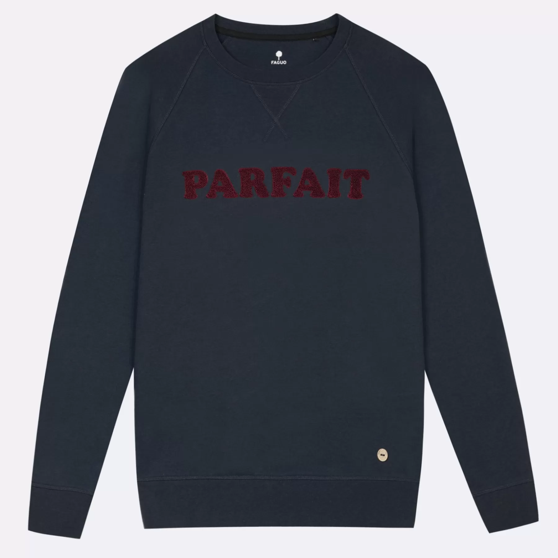 Fashion Navy Round Neck Sweatshirt Faguo Sweatshirts