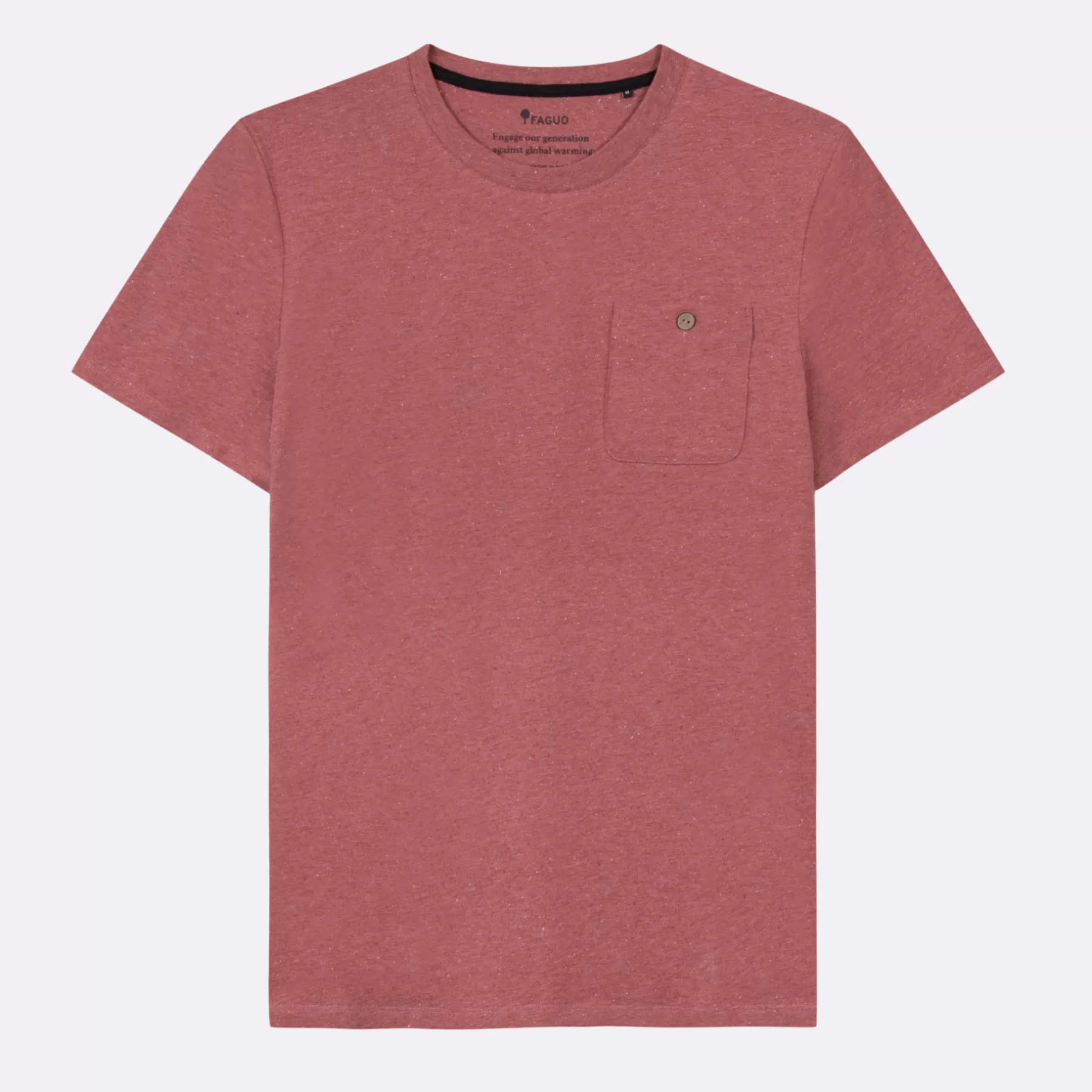 Shop Pink Round Neck T-Shirt Faguo T-Shirts