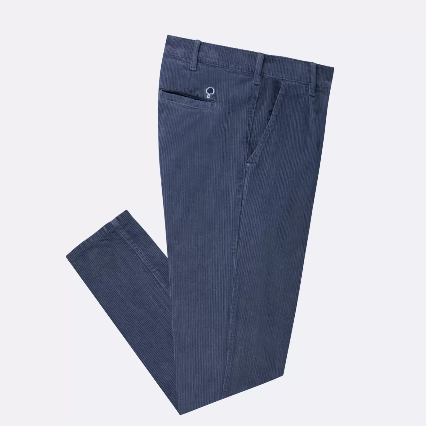 Online Washed Navy Pants Tapered Cut Chinos & Pants